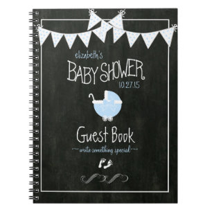 Cuaderno Mirada de la pizarra que golpea el Guestbook azul