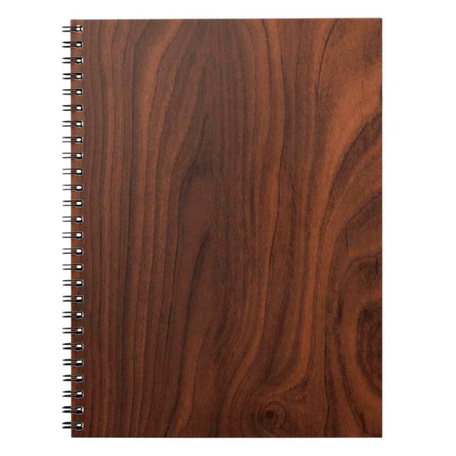 Cuaderno Mirada de madera oscura de Brown (Frente)
