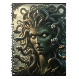 Cuaderno Mirada de Medusa Cabeza de la Muerte de Serpientes