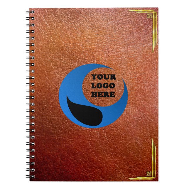 Cuaderno Mirada personalizada de la imitación de cuero del (Frente)