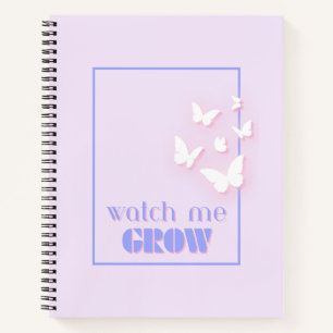 Cuaderno Mírame crecer, Motivacional, Inspirador, Preppy