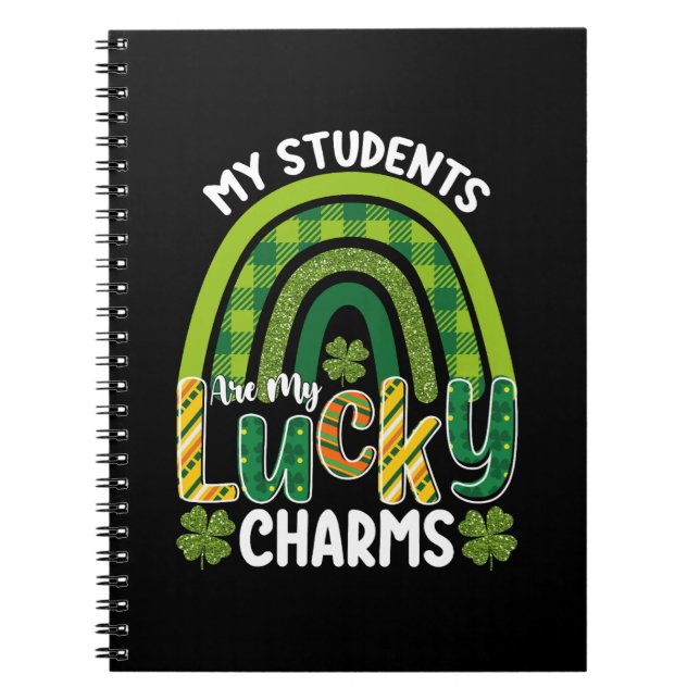 Cuaderno Mis alumnos son mis amuletos de la suerte Día de S (Frente)
