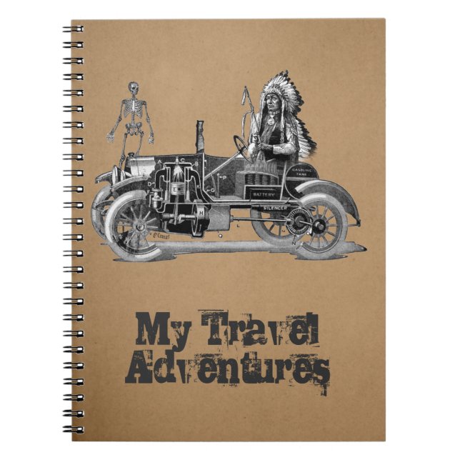 Cuaderno Mis aventuras del viaje (Frente)
