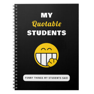 Cuaderno Mis estudiantes citables Cosas divertidas dichas p
