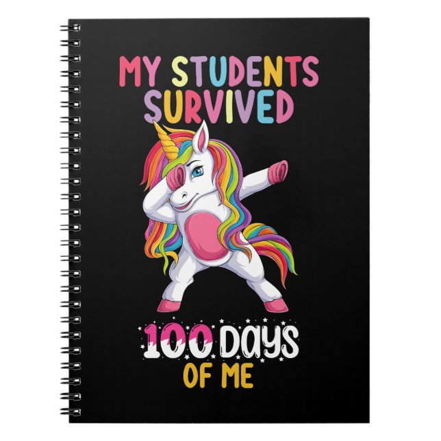 Cuaderno Mis estudiantes sobrevivieron a 100 días de mi pro (Frente)