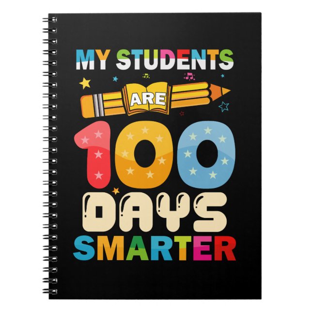 Cuaderno Mis estudiantes son 100 días más inteligentes Prof (Frente)