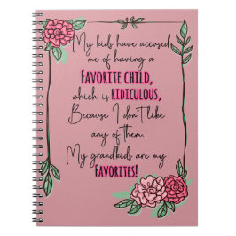 Cuaderno Mis hijos me han acusado de tener un hijo favorito
