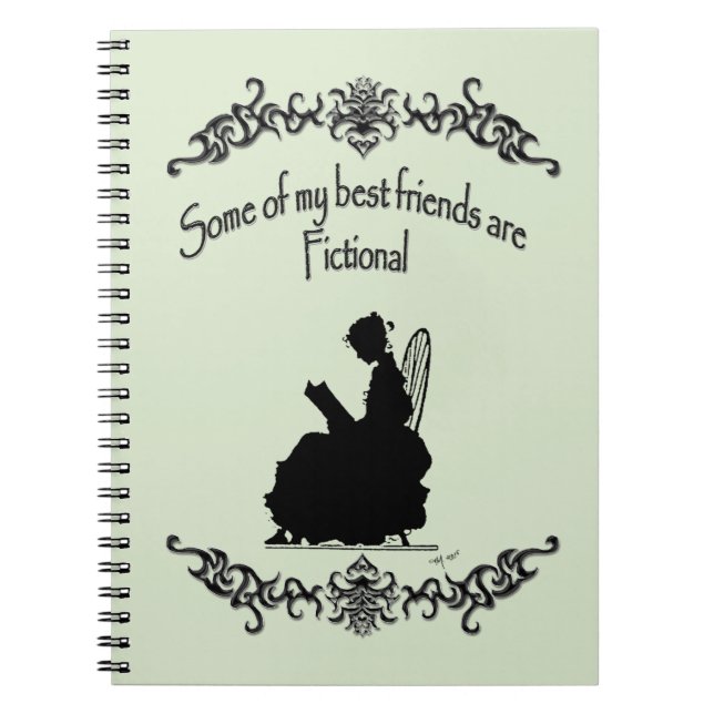 Cuaderno Mis mejores amigos son ficticios (Frente)