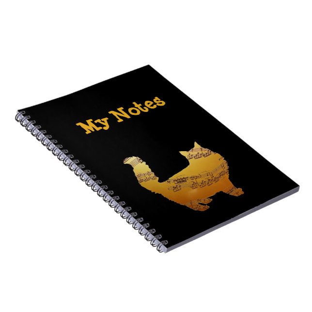 Cuaderno Mis notas, bloc de notas de la escuela, notas musi (Lado Derecho)