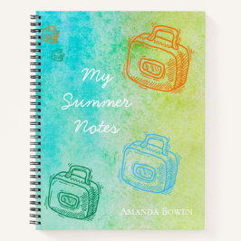 Cuaderno Mis notas de verano