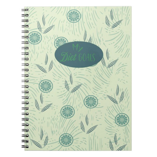 Cuaderno Mis objetivos de dieta: (Frente)