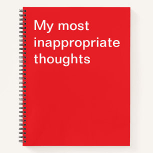 Cuaderno Mis pensamientos más inapropiados
