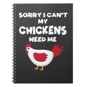 Cuaderno Mis pollos me necesitan amar el regalo del pollo