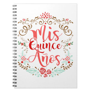 Cuaderno Mis Quince Anos Quinceanera 15º cumpleaños