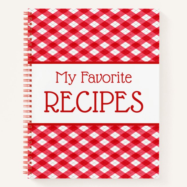 Cuaderno Mis recetas favoritas (Anverso)
