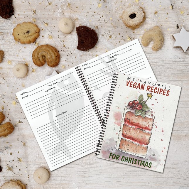 Cuaderno Mis Recetas Veganas Favoritas Para Navidad (Subido por el creador)