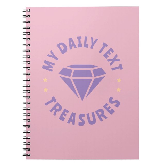 Cuaderno Mis tesoros de texto diario JW (Frente)