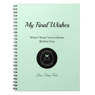 Cuaderno Mis últimos deseos Personalizados planean el paraí