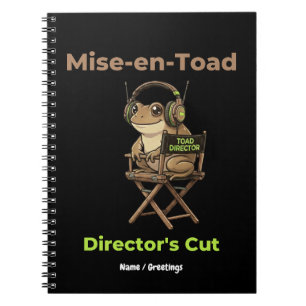 Cuaderno Mise-en-Toad Director’s Cut Cinema Pun Toad Art