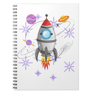 Cuaderno Misiles divertidos de buques espaciales estrellan 