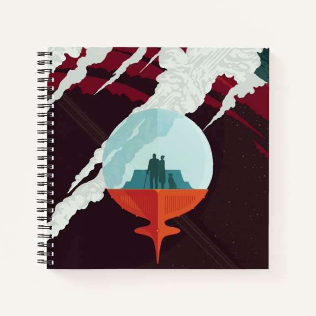 Cuaderno Misión Retro Space Poster-Cassini A Saturno (Anverso)