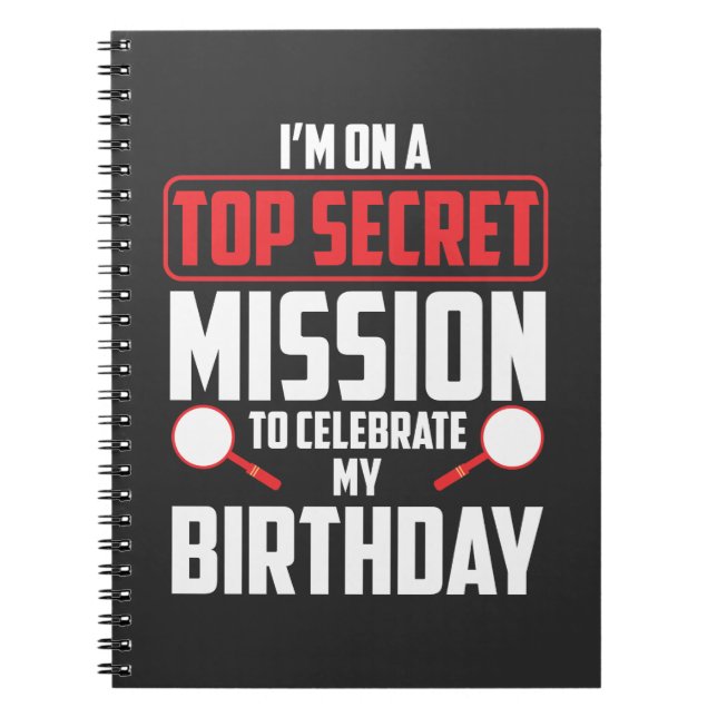 Cuaderno Misión secretísima del tema de la fiesta de (Frente)