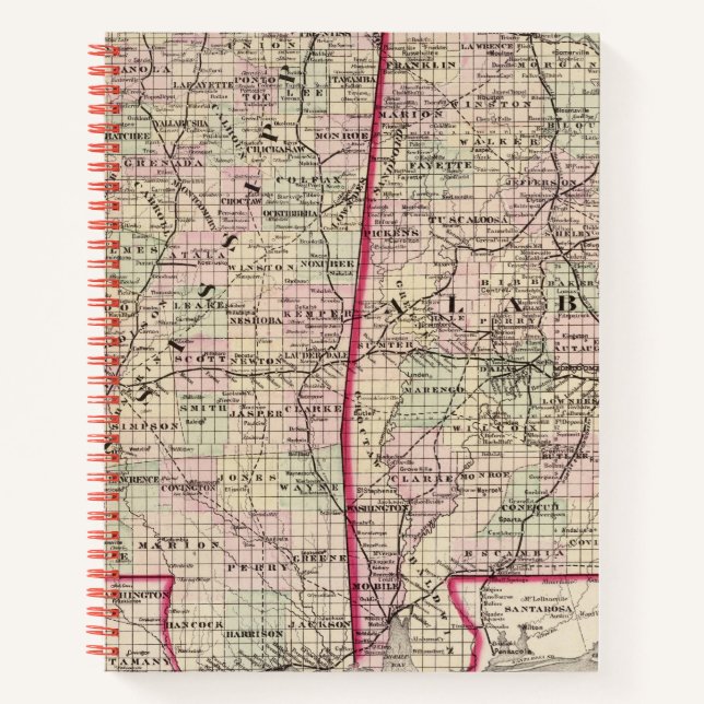 Cuaderno Misisipi y Alabama (Anverso)