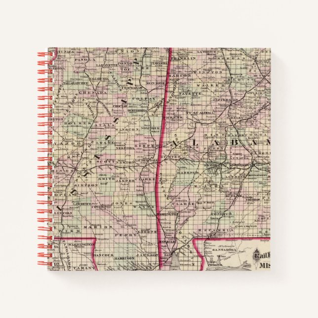 Cuaderno Misisipi y Alabama (Anverso)