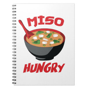 Cuaderno Miso Hungry Funny Food Kawaii