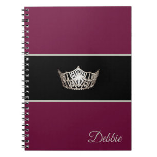 Cuaderno Miss America Notebook Pageant Silver Crown