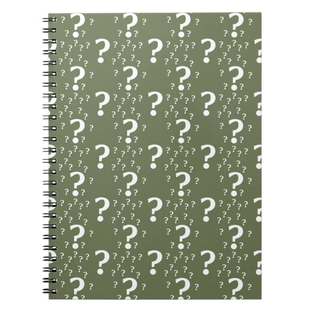 Cuaderno Misterio de interrogación acertijo rompecabezas ol (Frente)