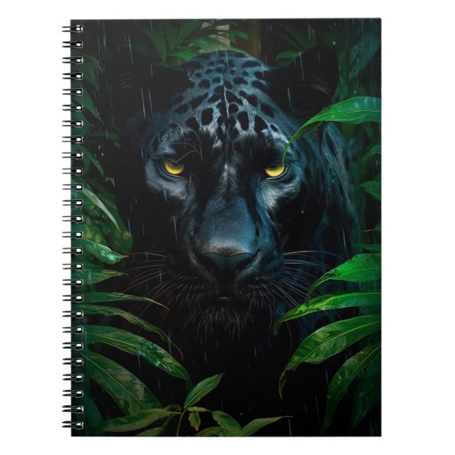 Cuaderno Misterioso diseño de vida silvestre en la selva ne (Frente)