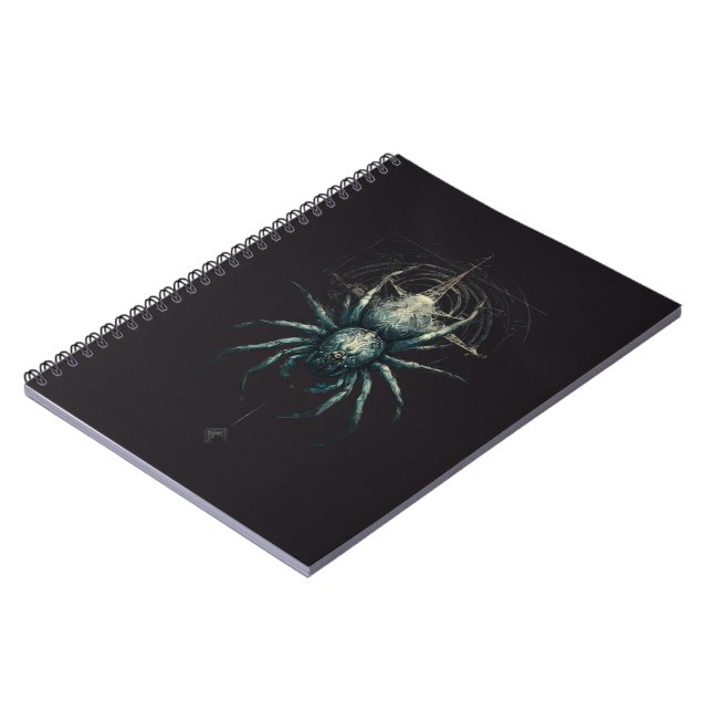 Cuaderno Mística Geometría de Araña Oculta Arte Oscuro (Lado Izquierdo)