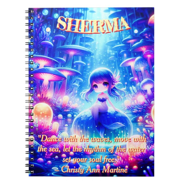 Cuaderno Mística Profundidad - Chibi Mermaid & GIGHT Garden (Frente)