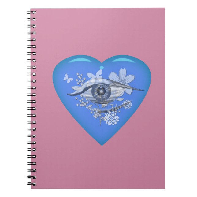 Cuaderno Mistical Ojo Floral Heart (Frente)