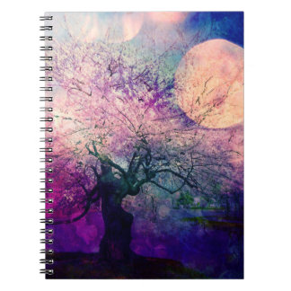 Cuaderno místico de la luna del árbol y de la