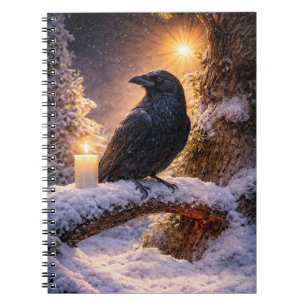 Cuaderno Místico y Cuervo Hermoso y Nieve