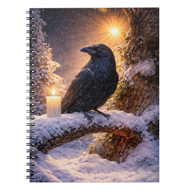 Cuaderno Místico y Cuervo Hermoso y Nieve (Frente)