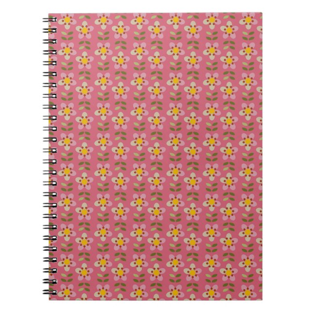 Cuaderno MISTY CHARM - Bloc de notas de patrón botánico (Frente)