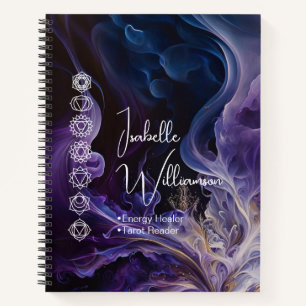 Cuaderno Mítico Ametista Chakras Reiki Meditación Yoga
