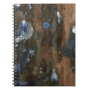 Cuaderno mobiliario de madera textura envejecida