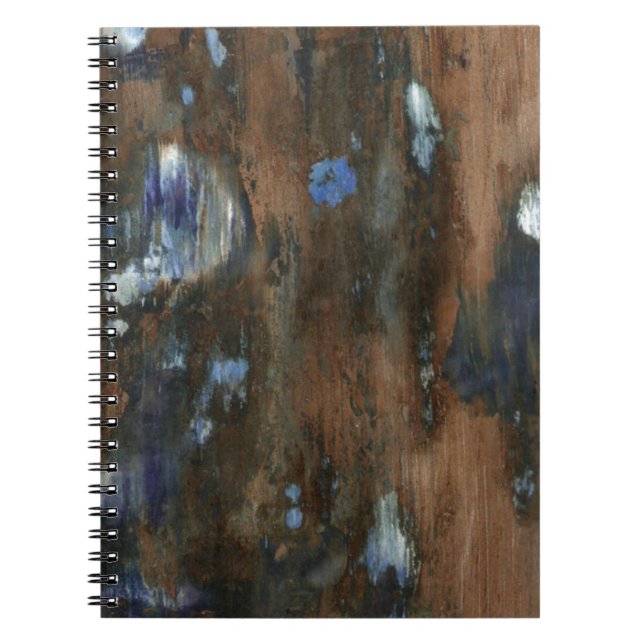 Cuaderno mobiliario de madera textura envejecida (Frente)