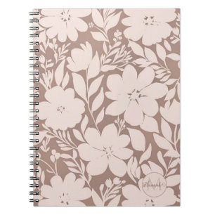 Cuaderno Mocha Blossom Elegance