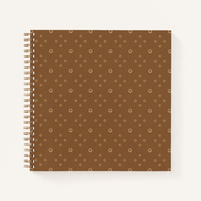 Cuaderno Mocha | Zinnia Dorada Sol (Anverso)
