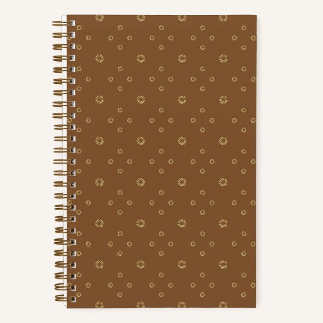 Cuaderno Mocha | Zinnia Dorada Sol (Anverso)