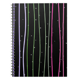 Cuaderno Mochila con estrellas con líneas onduladas