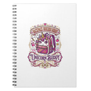 Cuaderno Mochila de Unicornio Amigo de Unicornio Diseño de 