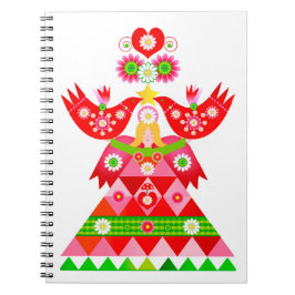 Cuaderno Mod Scandi Holiday Bird Angel Note Book