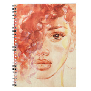 Cuaderno Moda afroamericana, ilustracion acuarela.