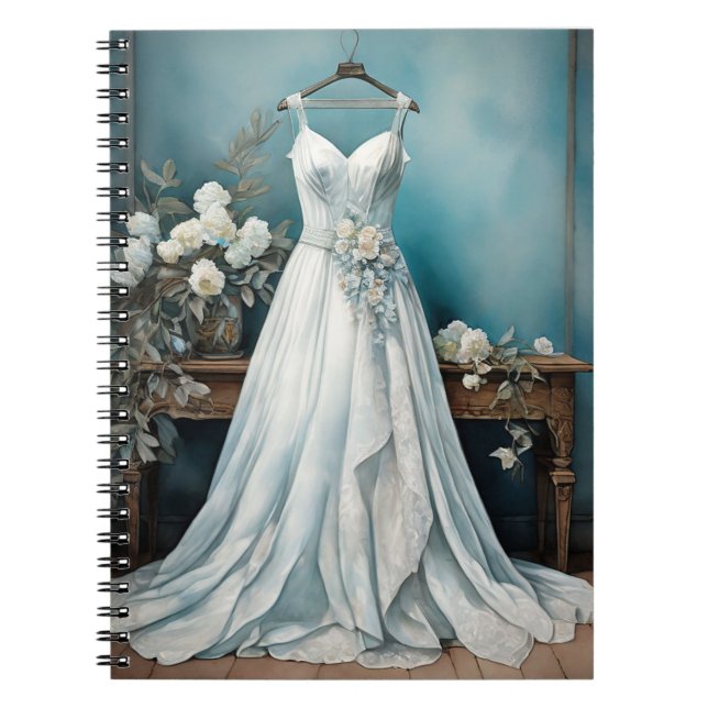 Cuaderno Moda Boda de vestir blanco (Frente)